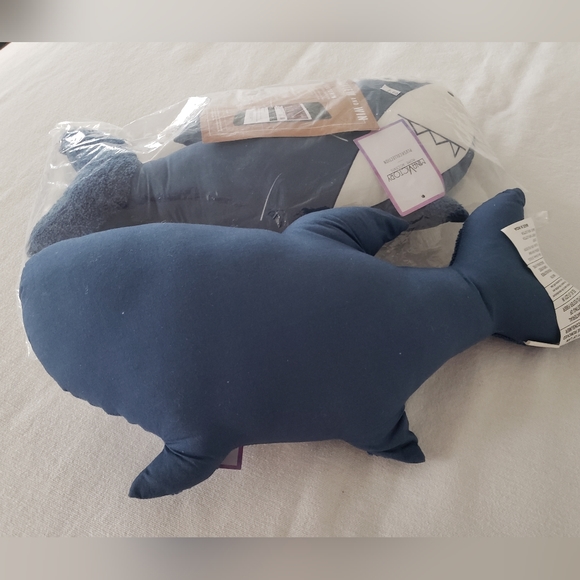Mina Victory Plush Shark Decorative Pillow Collection Set of 2 - Discontinued - Picture 5 of 12